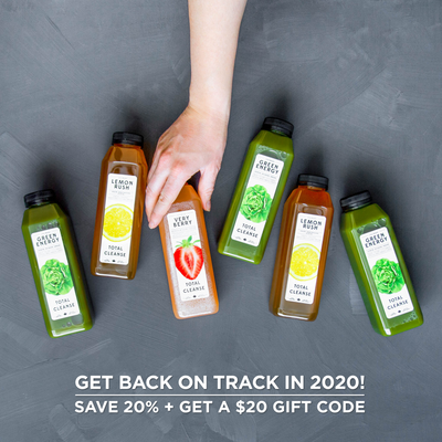 New Years Juice Cleanse Deal: Save 20% + Get a $20 Gift Card in 2020!
