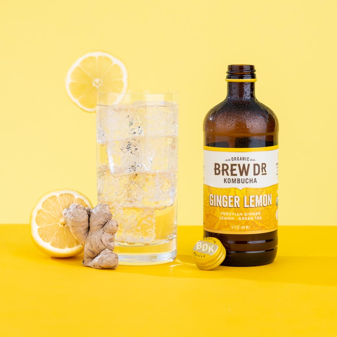 Dr. Brew Ginger Lemon Kombucha Total Cleanse